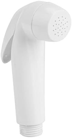 Side profile of plastic diaper sprayer for toilet.