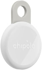 Universal item locator with flexible silicone loop attached to a set of keys.