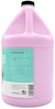 Bark 2 Basics Pomegranate Greek Yogurt Dog Shampoo side profile showing concentration details