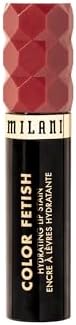 Milani Rose Rising lip stain semi-matte result on lips