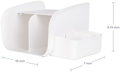 Ubbi baby diaper organizer with wipes dispenser on top