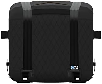 Side view of 4pets Caree pet transport crate with secure seat belt compatibility