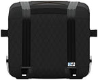 Side view of 4pets Caree pet transport crate with secure seat belt compatibility