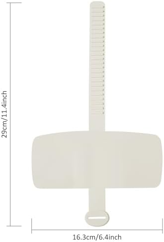 Storchenbeck urine deflector attached to a standard white toilet seat showing gap protection