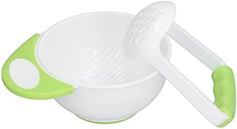 FTVOGUE manual infant puree maker displaying the textured inner surface of the mashing bowl.