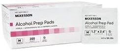 Individually wrapped sterile 70 percent isopropyl alcohol pads for skin cleansing