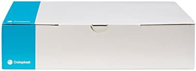 Coloplast 16716 drainable ostomy bag demonstrating the adaptive soft convex skin barrier backing.