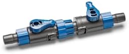 Oase 91583 double stop valve showing the threaded collar connection for secure sixteen twenty two millimeter hose installation.
