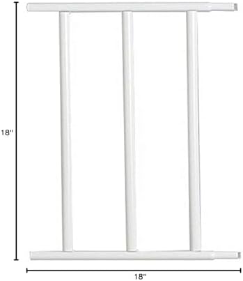 Carlson 6 inch mini pet gate extension panel showing all steel construction