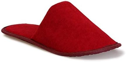 Premium red non slip indoor slippers for spa and Airbnb guests