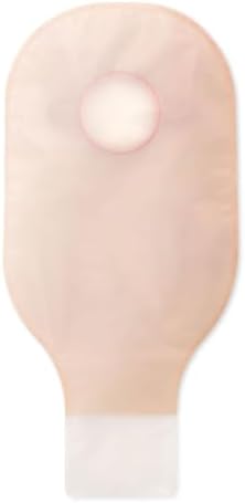 Hollister 18104 transparent twelve inch pouch showcasing the soft single sided beige comfort panel side.