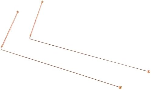 Set of two L-shaped copper divining rods for water witching