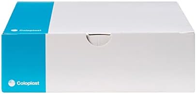 Coloplast 10481 flat cut to fit adhesive barrier showing measurement lines from 3/8 to 2-1/8 inches.