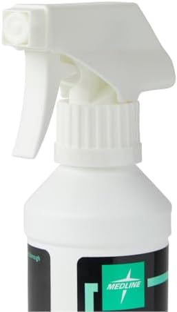 Medline Skintegrity medical wound spray bottle adjustable trigger sprayer close up