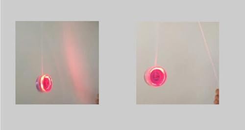 Transparent plastic design of Bioristar light up yo-yo