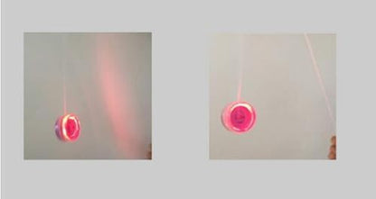 Transparent plastic design of Bioristar light up yo-yo