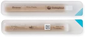 Authentic Coloplast barrier strip paste individual wrap details for ostomy care.