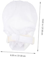 Breathable mesh back design of dementia restraint gloves.