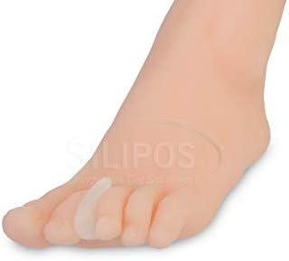 Opaque silicone toe separators for bunion relief and overlapping toes
