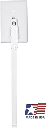 Extend-A-Switch child safety toggle helper mounted on wall plate