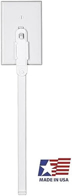 Extend-A-Switch child safety toggle helper mounted on wall plate