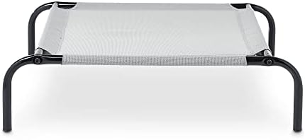 Amazon Basics Cooling Breathable Elevated Dog Bed with Metal Frame for Large Dogs, 51" x 31" x 8", Grey - Image 6