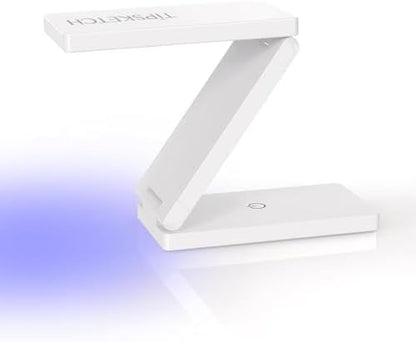 Tipsketch 18W gel nail dryer unfolded showing 12 LED beads