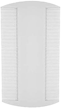 Four pack of white plastic dandruff and lice removal combs for kids and adults