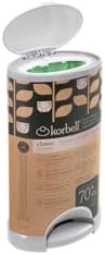 Korbell standard nappy disposal bin side profile