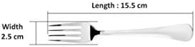 Sumeet stainless steel forks set of 12 arranged on a dining table