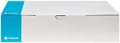 Coloplast 16739 deep convex ostomy bag showing neutral grey textile cover and inspection window