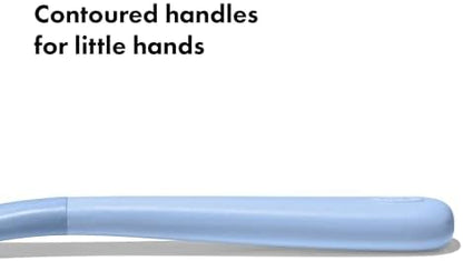 Ergonomic handle detail of Oxo Tot Big Kid cutlery