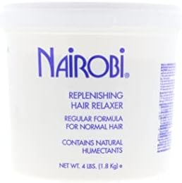 Nairobi Replenishing Hair Relaxer Regular Formula front view salon hair care product