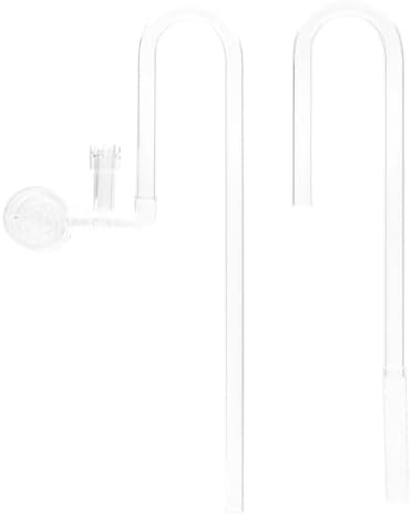 Aquario shatterproof PETG inlet and outlet aquarium pipes close up
