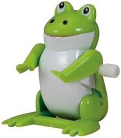 Rite Lite Pesach Seder frog toy performing a mechanical backflip action