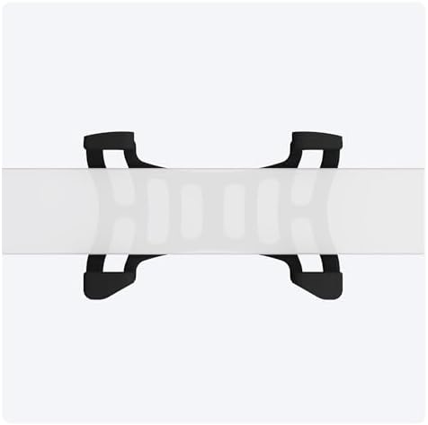 Pair of black rubber mounts for Tractive Dog 6 GPS