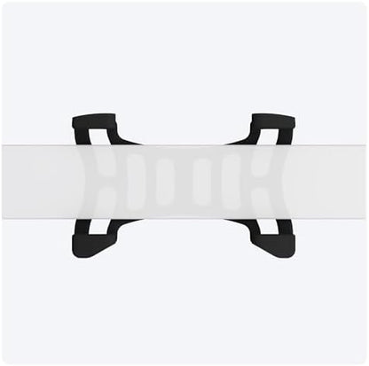 Pair of black rubber mounts for Tractive Dog 6 GPS