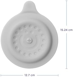 Close up view of the Ubbi silicone drain stopper texture