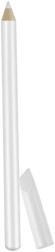 Close up view of the Maitys traditional French tip pencil being applied under a natural nail edge for instant whitening