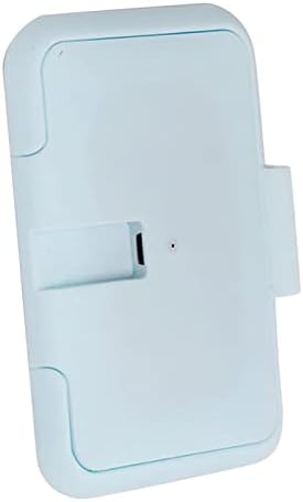 Portable blue baby wipe warmer with USB cable