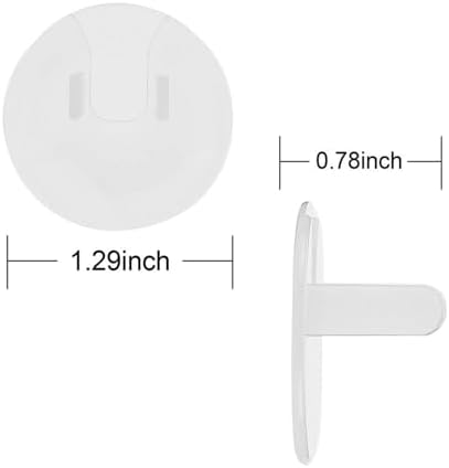 Transparent electrical outlet caps for home childproofing
