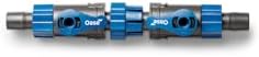Oase quick disconnect inline coupling tap separated to demonstrate the dry separation and leak proof maintenance feature.