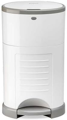 Korbell pure white nappy disposal system open hatch