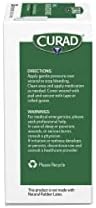 Curad first aid kit essentials box showing 20 count packaging for home medical supplies.