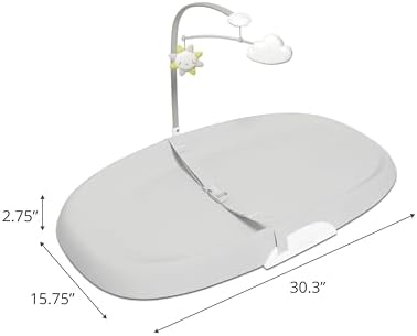 Skip Hop changing mat with tuck-away toy bar extended