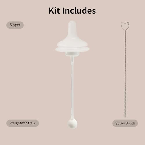 Three hundred and sixty degree weighted straw cup transition kit components unboxed