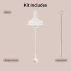 Three hundred and sixty degree weighted straw cup transition kit components unboxed