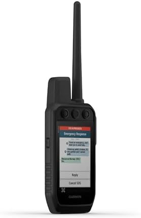 Side profile of the Garmin Alpha 300i handheld navigation device.