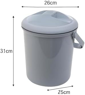 Rotho Babydesign Bella Bambina Nappy Pail showing odour-proof lid mechanism