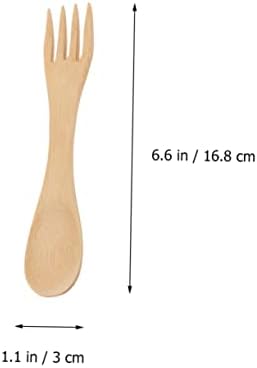 Five piece wooden cutlery set for children